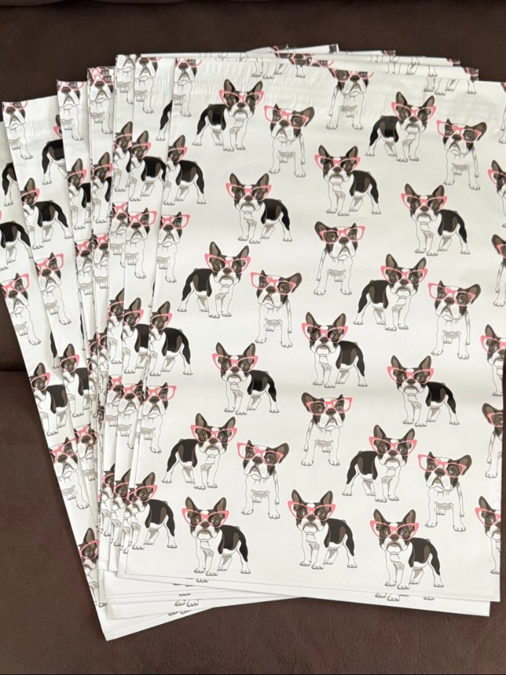 French Bulldog Poly Mailers 10x13 – Set of 20, New